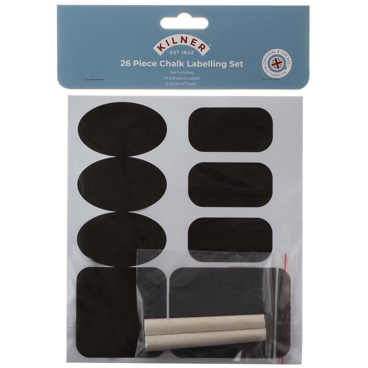 Kilner 26 Piece Chalk Labelling Set
