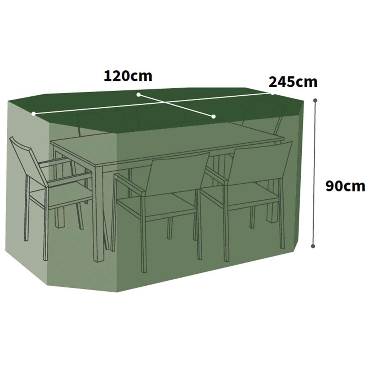 Bosmere Protector Rectangular Patio Set Cover 6 Seater P330XLR