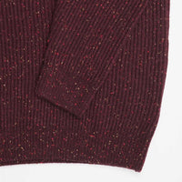 Albert and Maurice Donegal Rib Jumper Damson