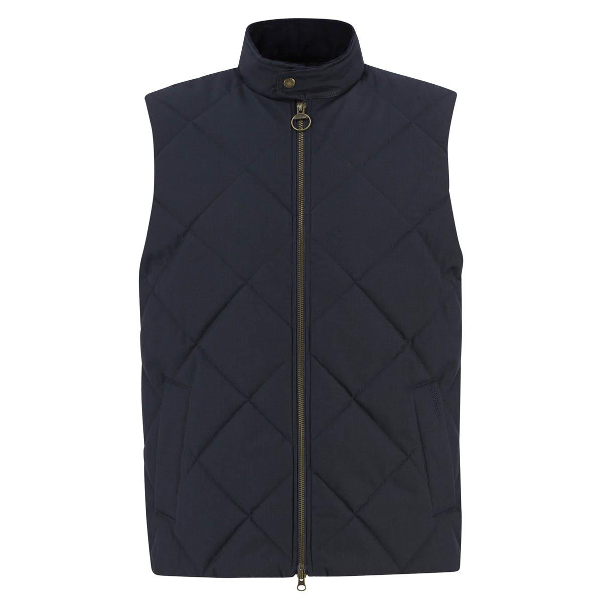 Navy Barbour Mens City Harrington Quilted Gilet