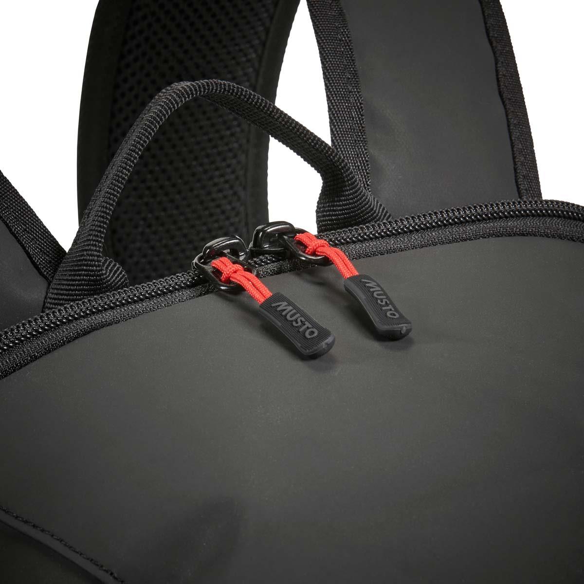 Black Musto 20L Backpack zips