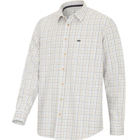 Navy/Blue/Brown/White Hoggs Of Fife Mens Inverness Cotton Tattersall Shirt