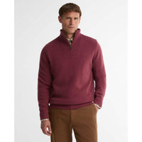 MAUVE Barbour Nelson Essential Half Zip FRONT