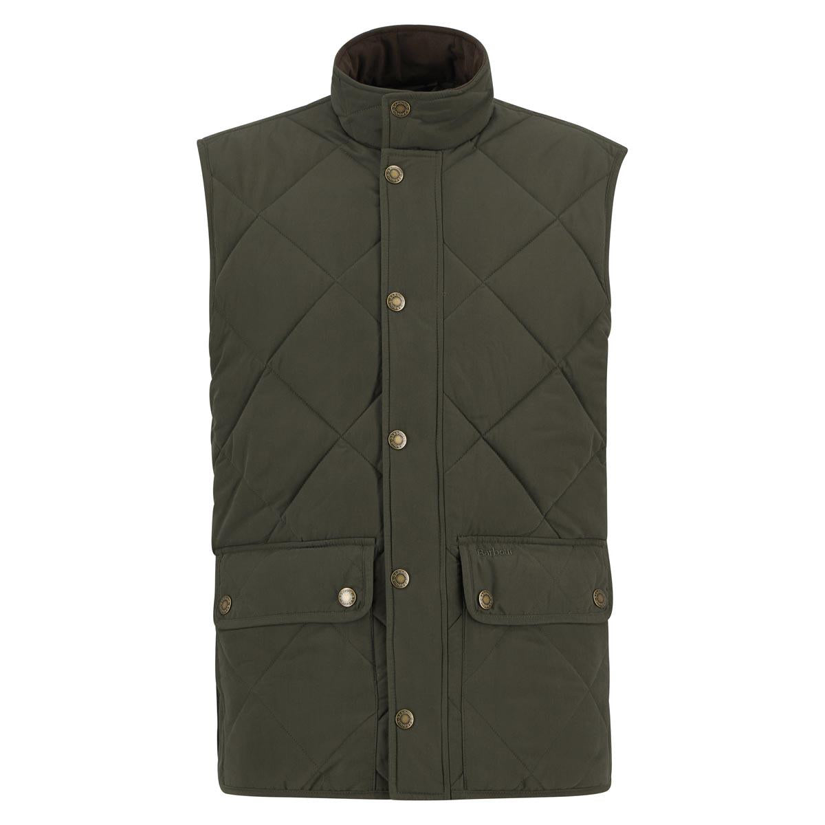Barbour Mens Winter Lowerdale Quilted Gilet Dark Olive