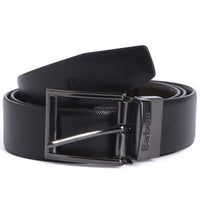 Black/Coffee Barbour Mens Westdale Leather Belt