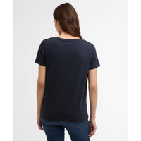 Navy Barbour Womens Clover T-Shirt back