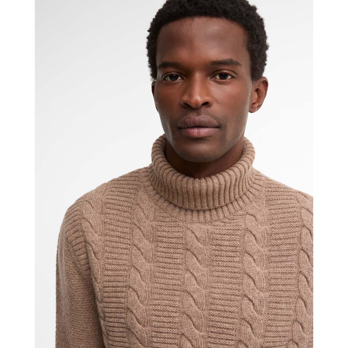Barbour Mens Staplecross Rollneck Sweater