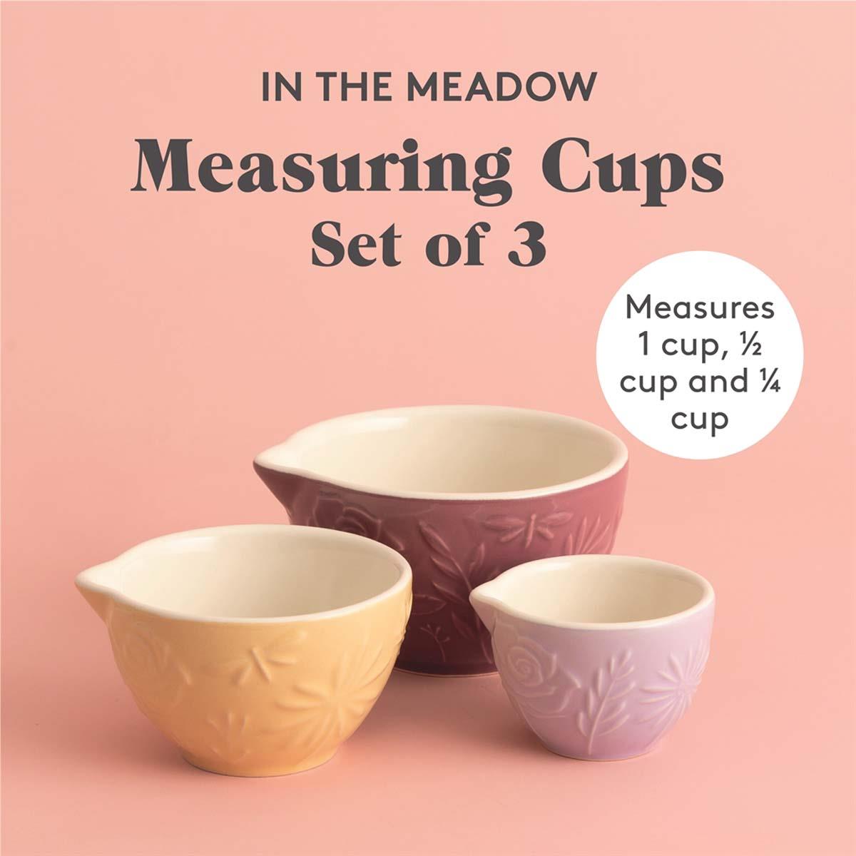 Mason Cash In The Meadow Set of 3 Measuring Cups INFO