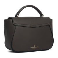 Mahogany Leather Fairfax & Favor Mini Blenheim Handbag Back