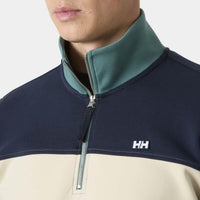 Opal green zip Helly Hansen Mens Koster Sweatshirt 1/2 Zip