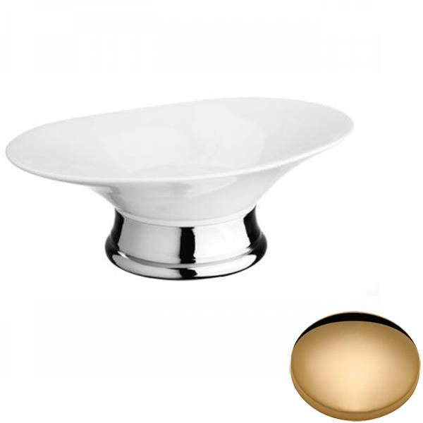 Non-Lacquered Brass Samuel Heath Fairfield Freestanding Soap Holder N9564