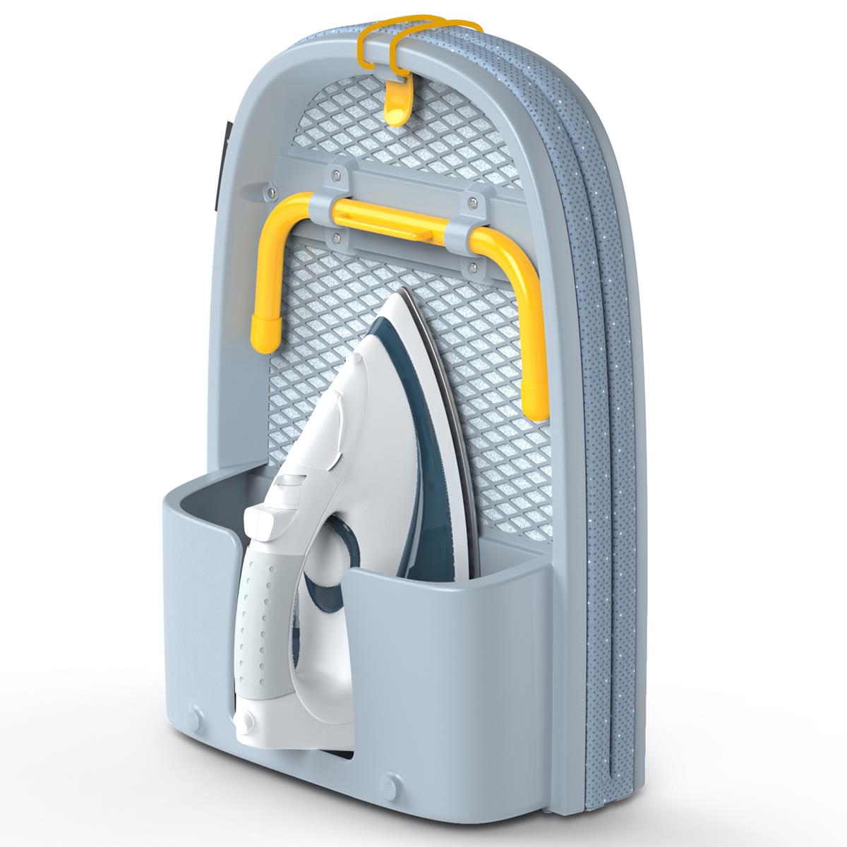 Grey/Yellow Joseph Joseph Pocket Folding Table-Top Ironing Board