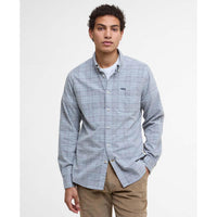 Light Grey Barbour Mens Southfield Tailored Shirt Front