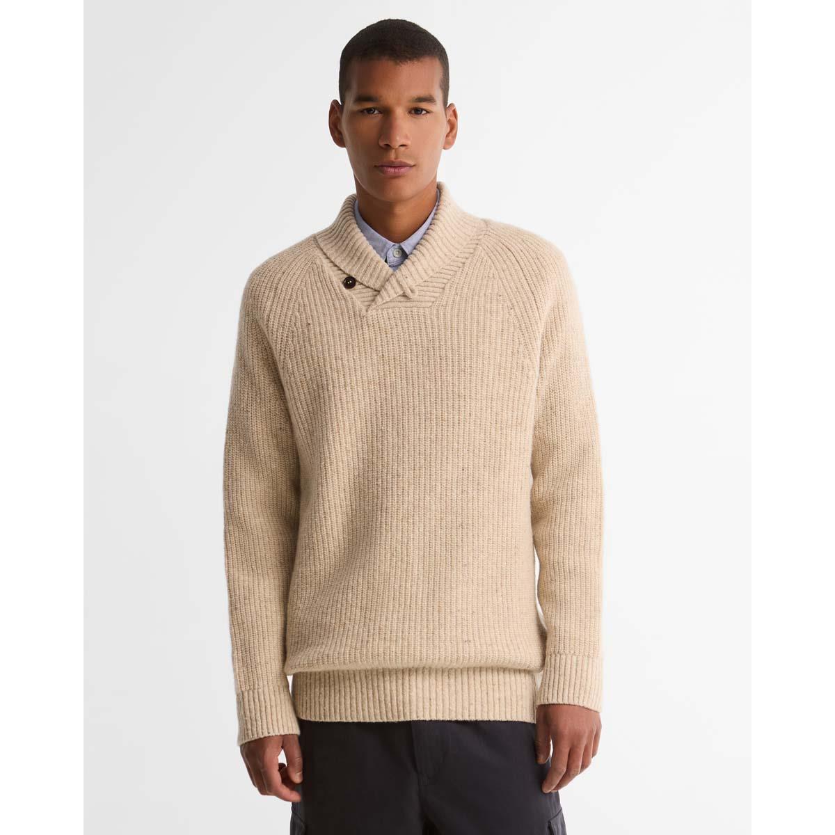 Barbour Mens Essential Fleck Shawl Neck Jumper