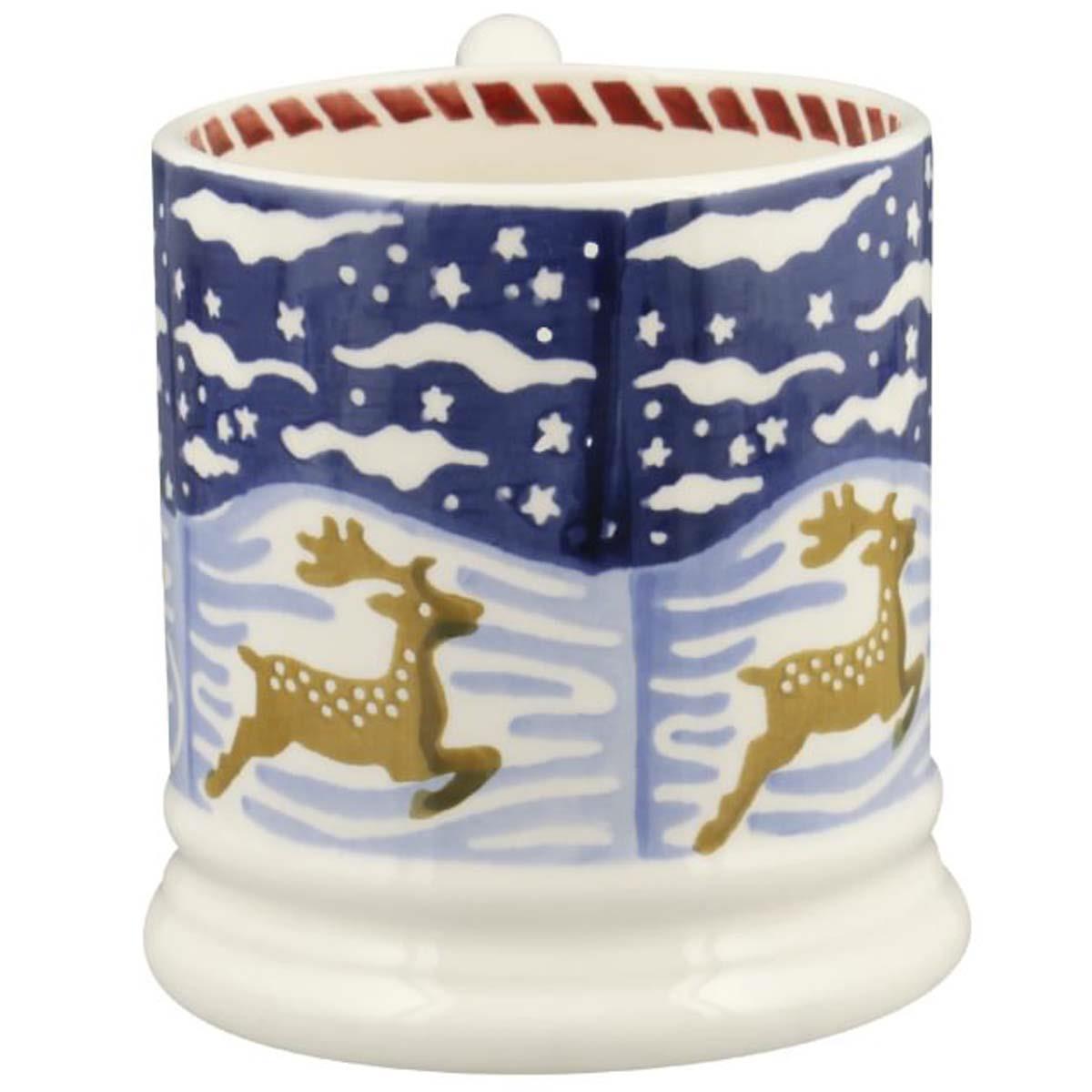 Emma Bridgewater Christmas Icons Deer Half Pint Mug