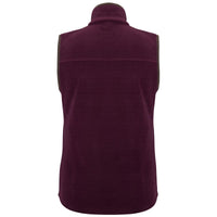 Merlot Hoggs Of Fife Womens Stenton Fleece Gilet Back