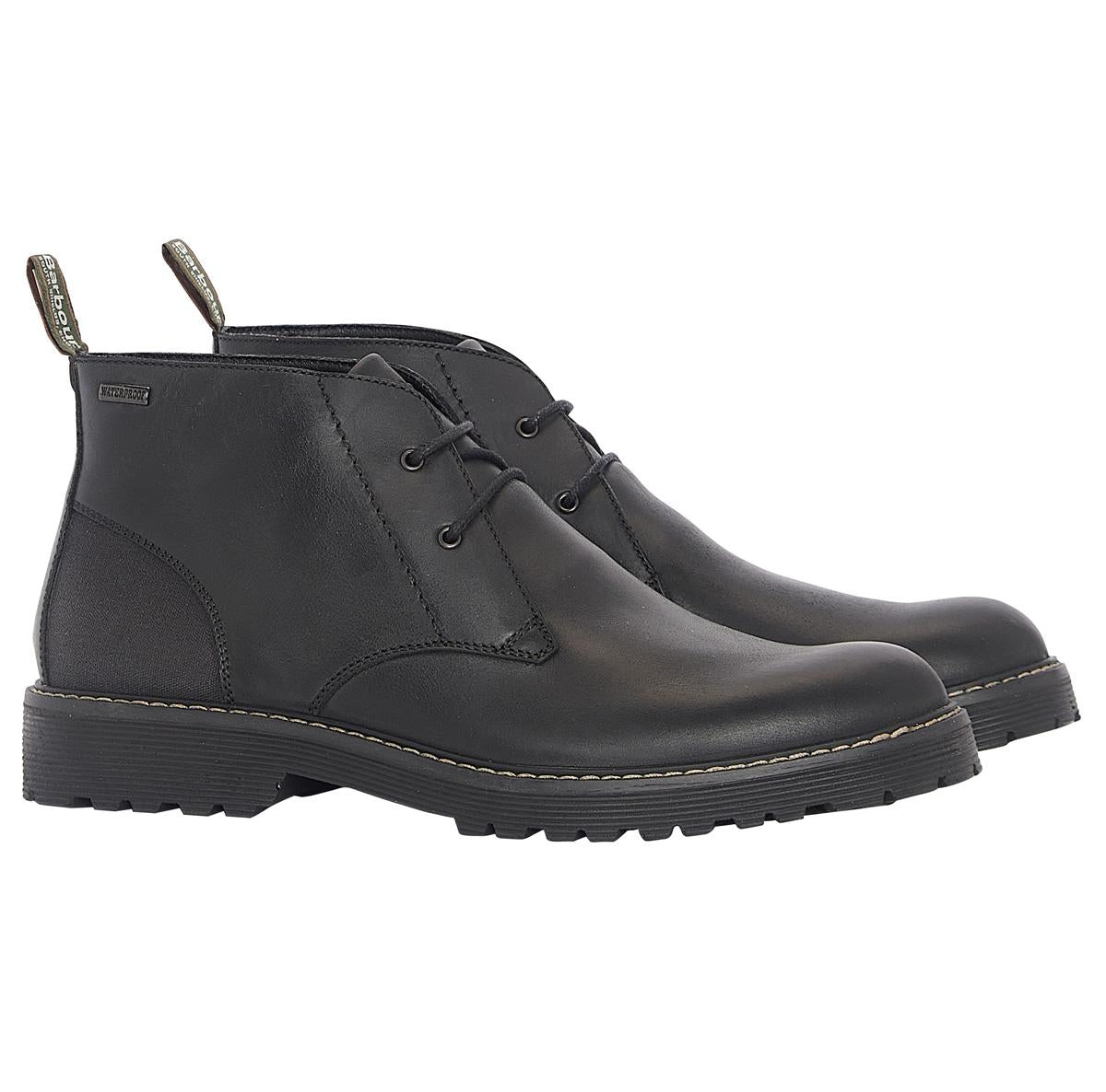 Black Barbour Mens Maxwell Chukka Boot