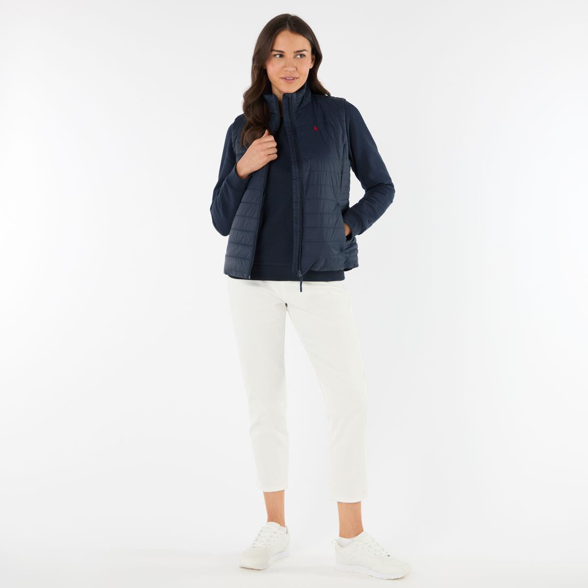 Navy Musto Womens Original Lite Puffer Vest front