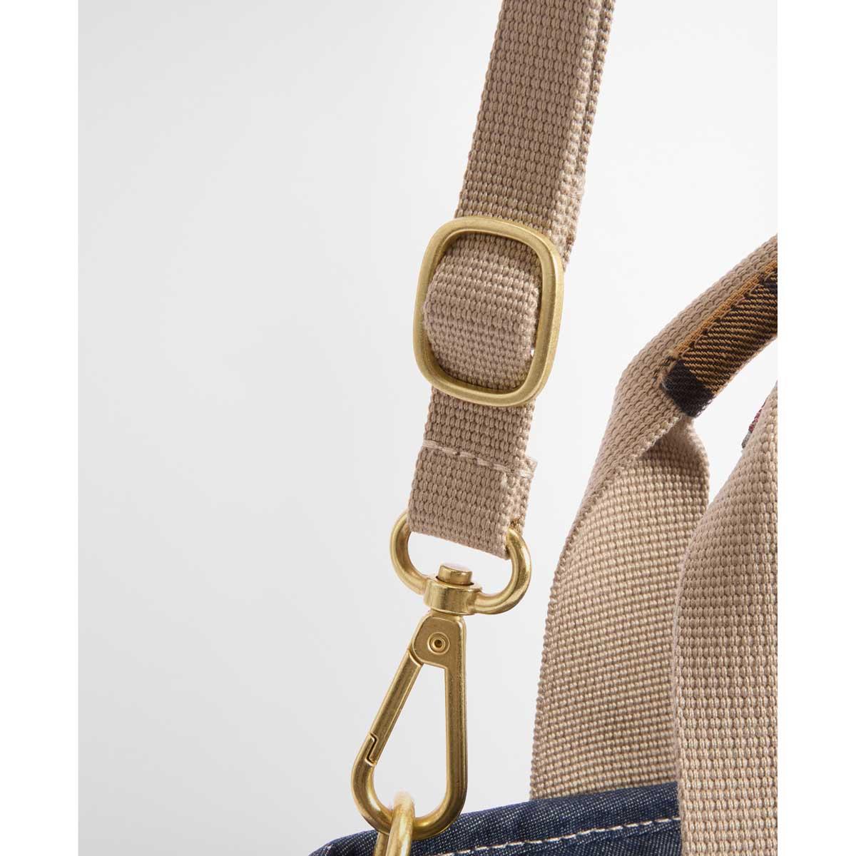 Indigo Barbour Mini Mya Denim Tote Bag strap