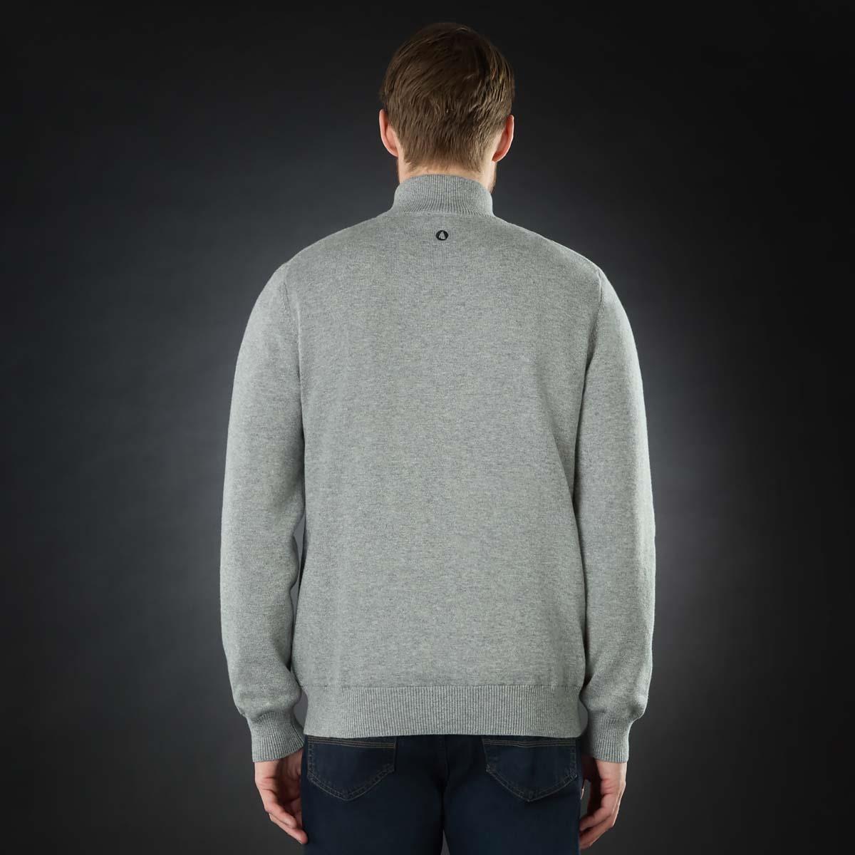 Quarry Musto Mens Original 1/4 Zip Neck Knit BACK