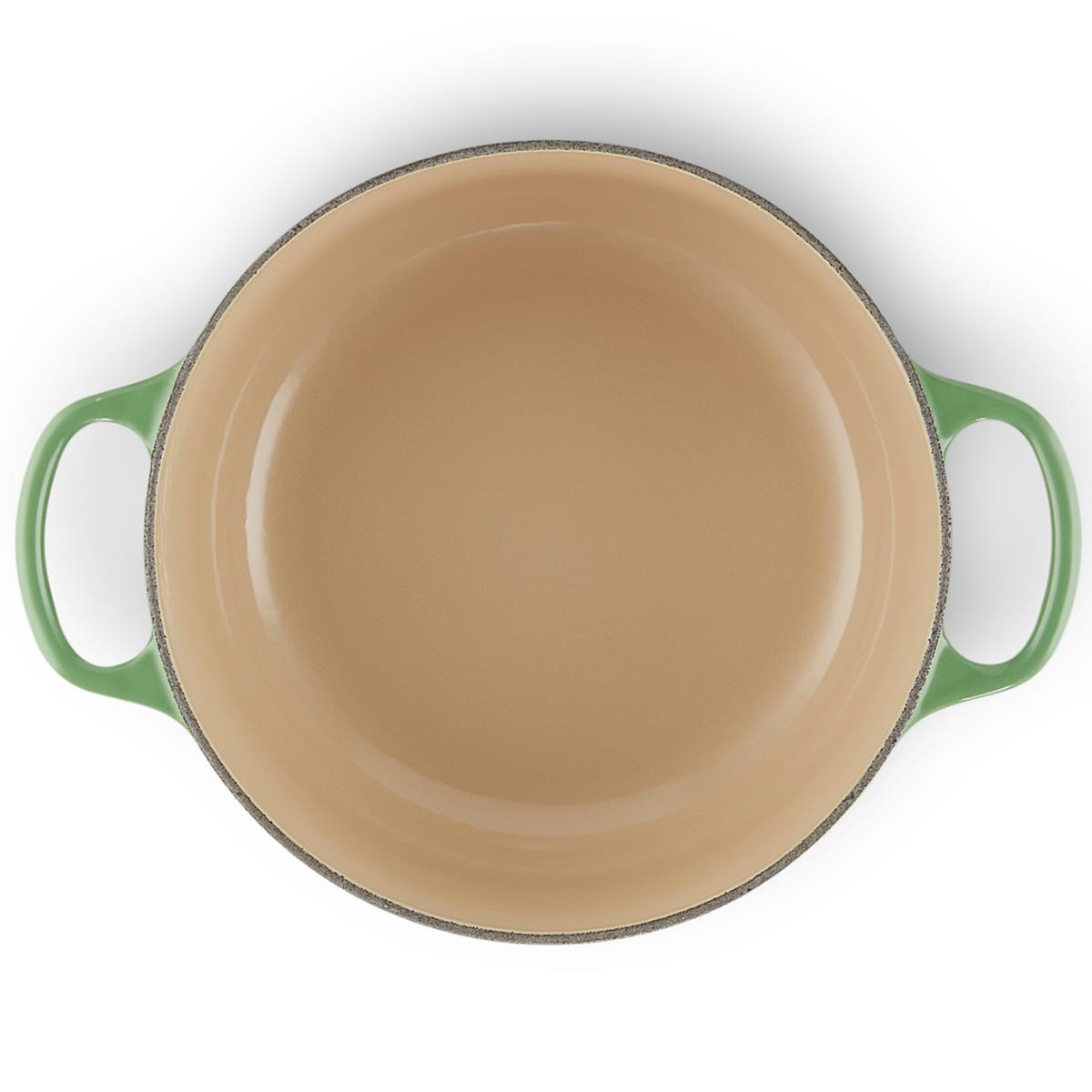 Le Creuset 24cm Cast Iron Round Casserole Dish Bamboo Green