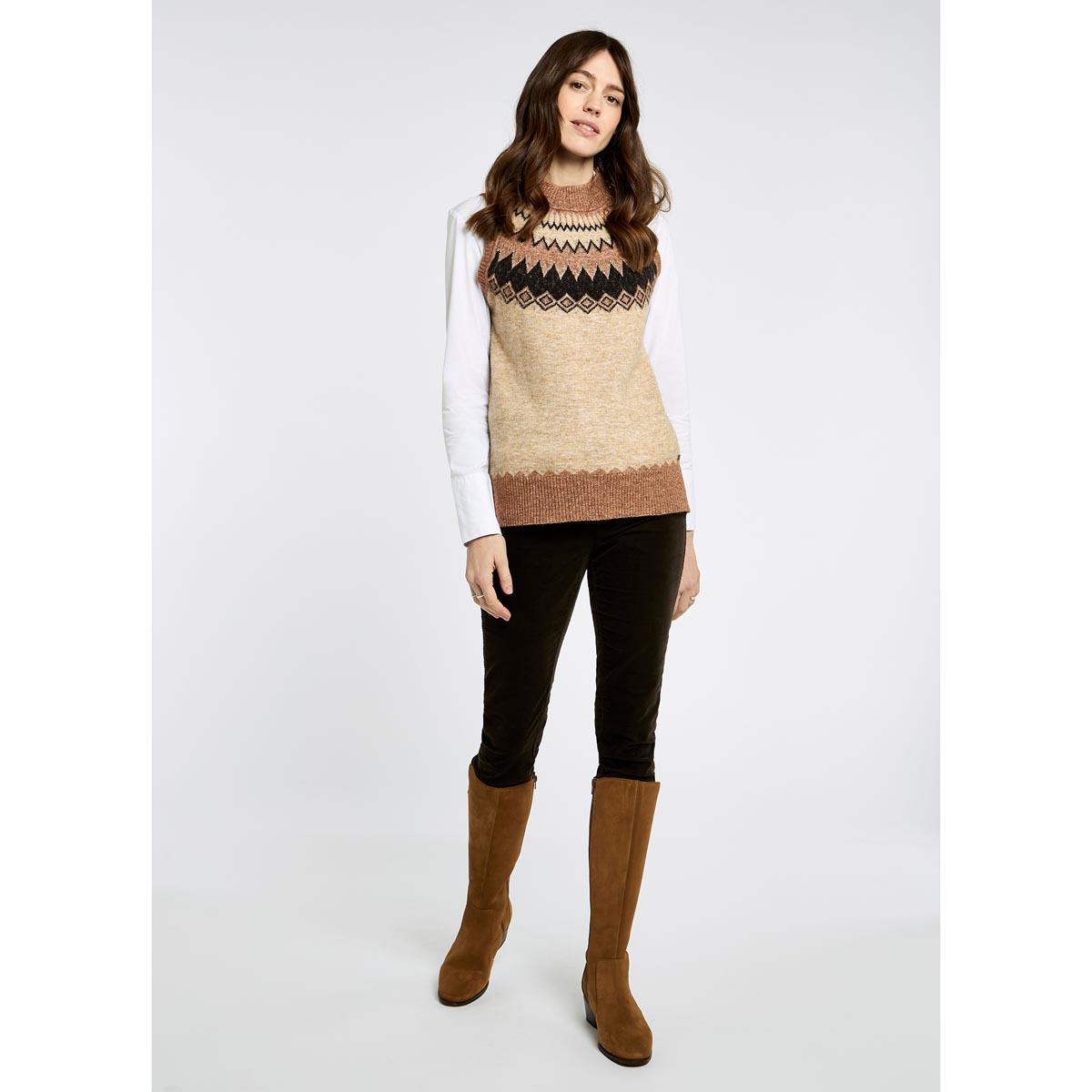 Dubarry Womens Doyle Fair Isle Vest