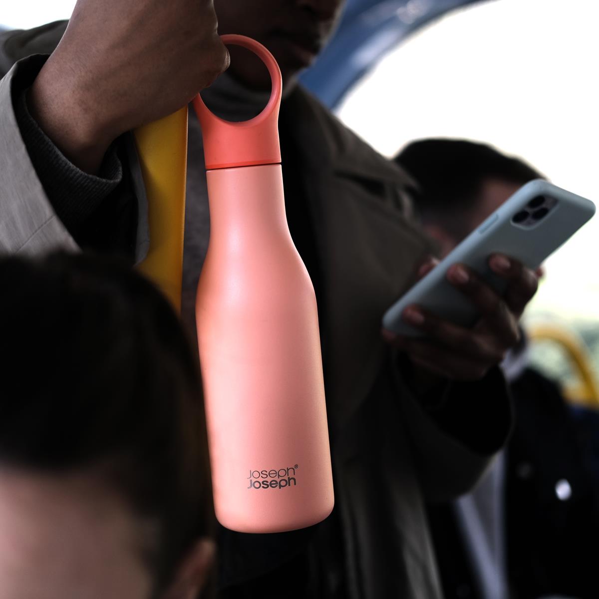 Coral Joseph Joseph Loop Water Bottle 500ml Lifestyle
