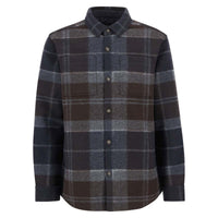 Midnight Oak Tartan Barbour Mens Chapter Tailored Check Overshirt