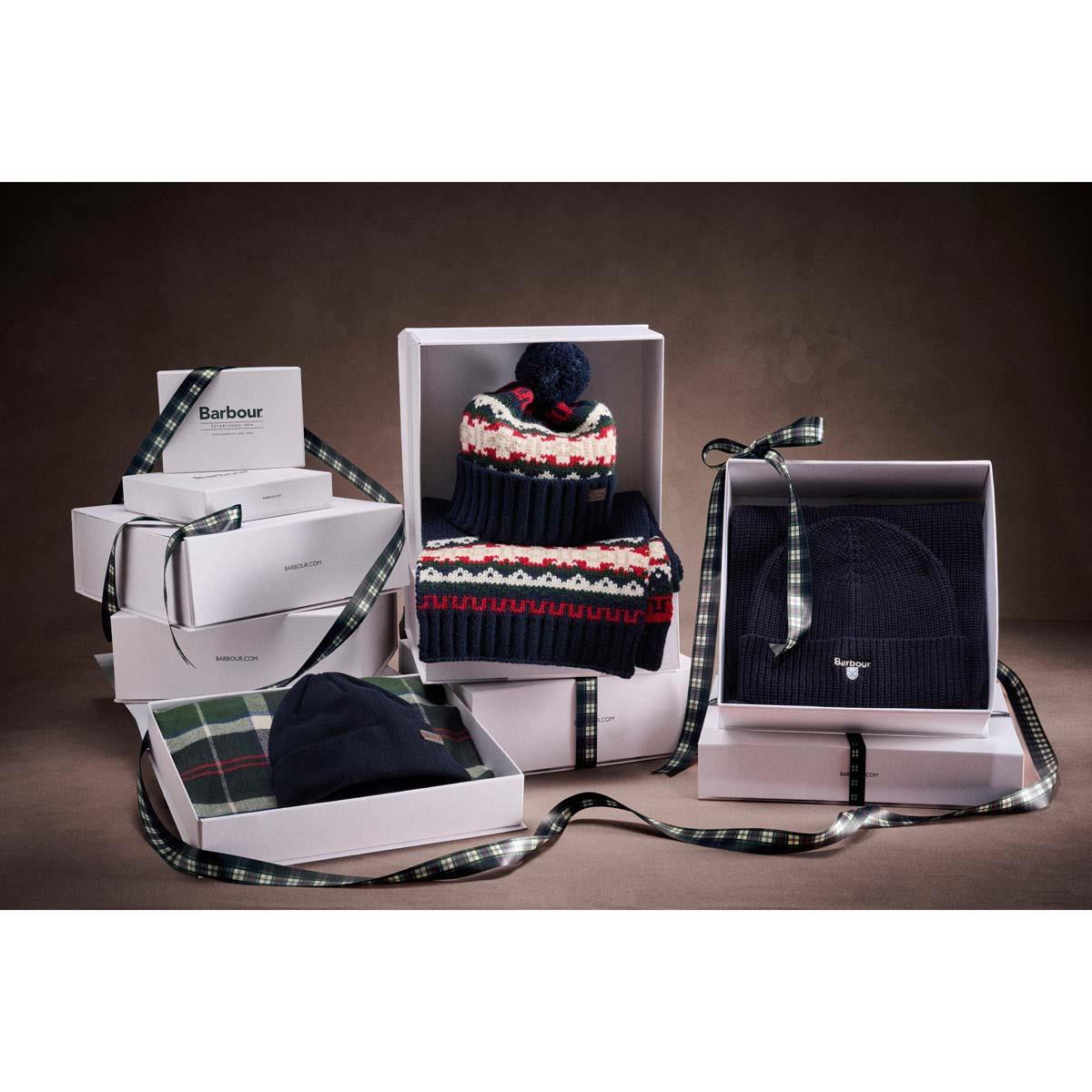 Barbour Mens Cascade Beanie & Scarf Gift Set