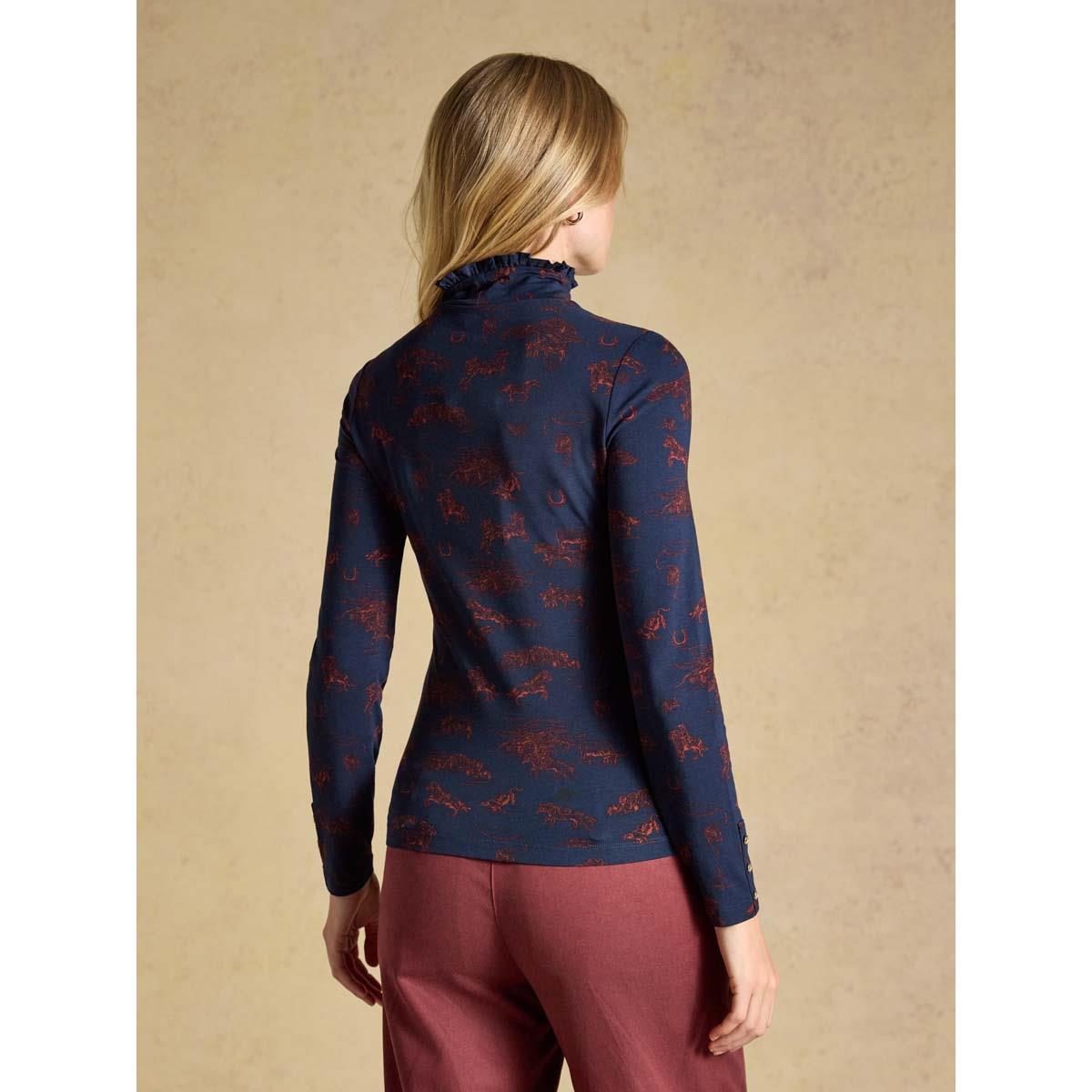 Joules Womens Printed Amy Long Sleeve Top