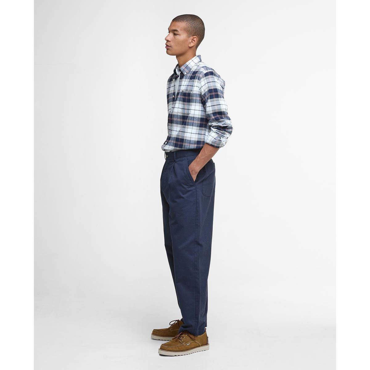 Riverstone Tartan Barbour Mens Kyeloch Tailored Shirt Side
