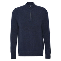 Barbour Mens Waterbury Half ZIp Sweater Navy