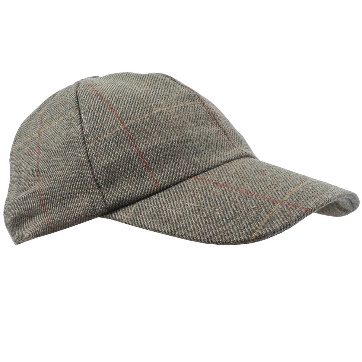 Olive Heritage 1845 Unisex Tweed Baseball Style Country Cap