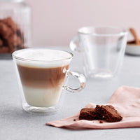 Judge Duo Flare 2 Piece Latte Glass Set 325ml Lifestyle
