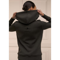 Heritage Khaki Holland Cooper Womens Crystal Hoodie Hood Detail