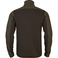 Shadow Brown/Forest Night Harkila Mens Olaf Fleece Jacket Back