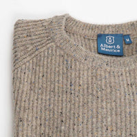 Albert and Maurice Donegal Rib Jumper Mink