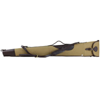 Teales Huntsman Oiled Leather & Khaki Canvas Gun Slip Buckle Flap