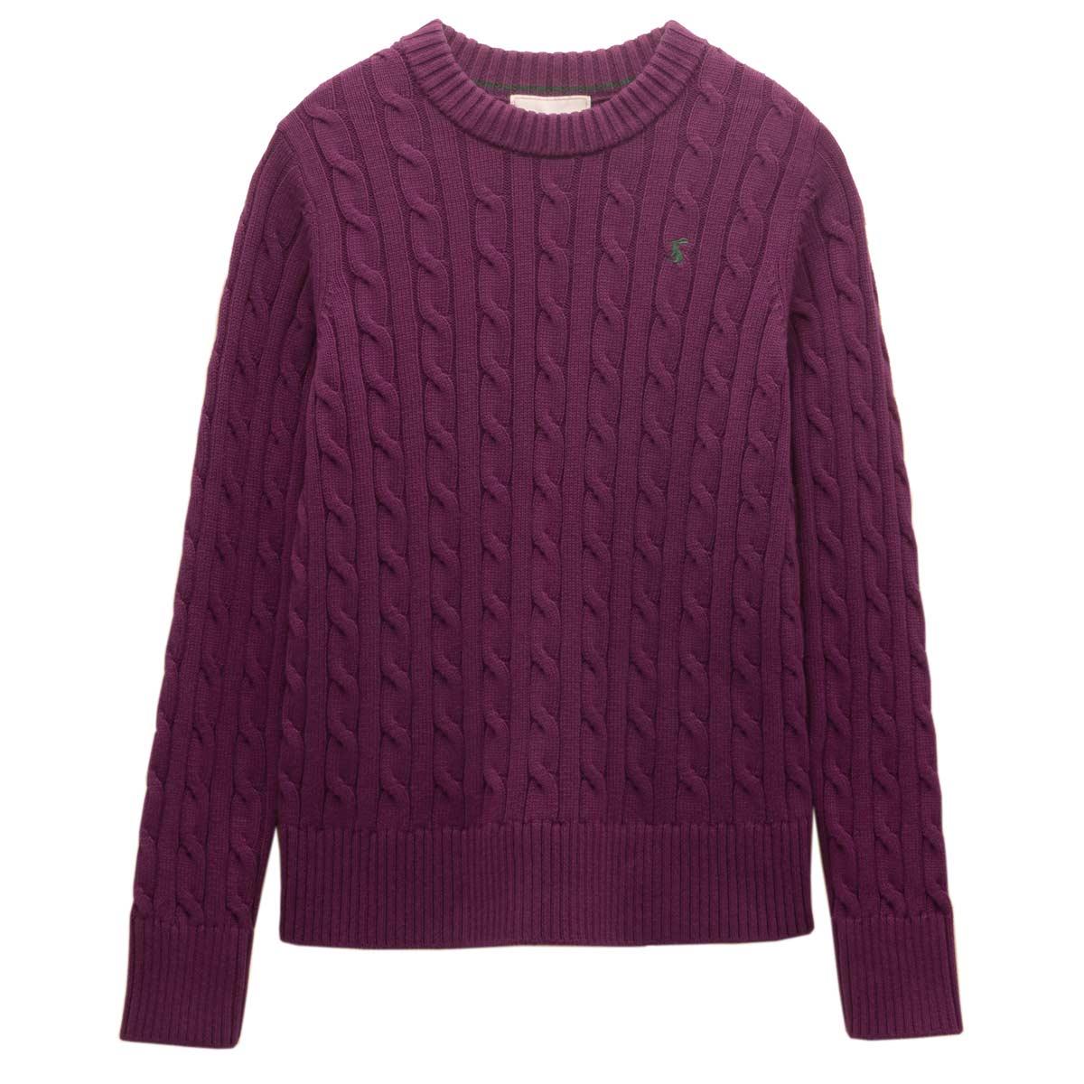 Joules Womens Cotton Cable Knit Crew Neck Jumper