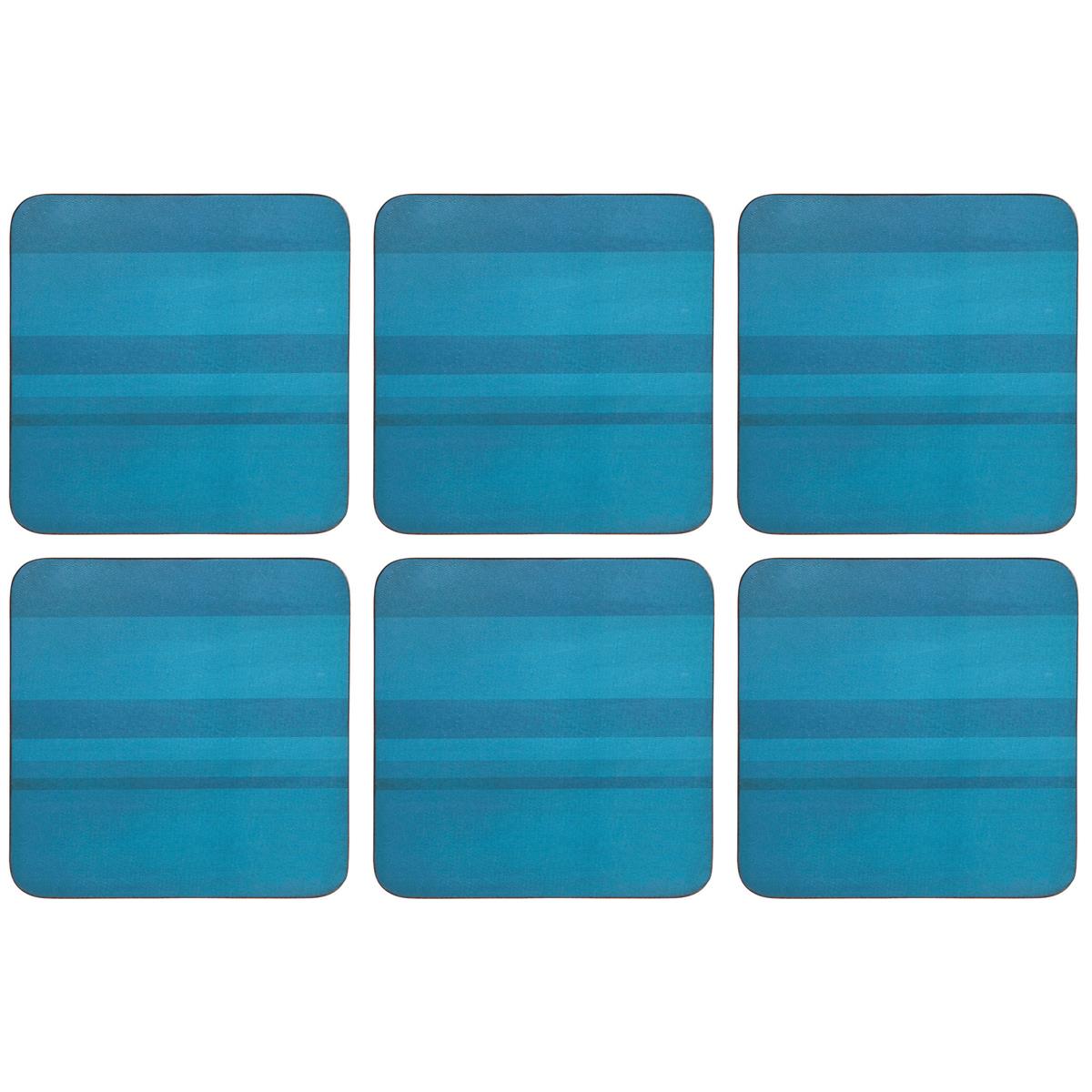 Denby Colours Turquoise Set Of 6 Coasters
