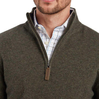 Schoffel Mens Calton Cotton Cashmere 1/4 Zip Jumper