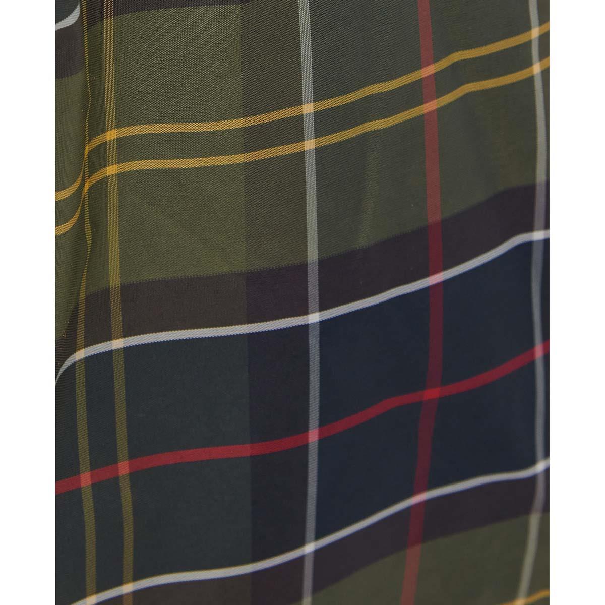 Classic Tartan Barbour Tartan Dog Drying Robe close up