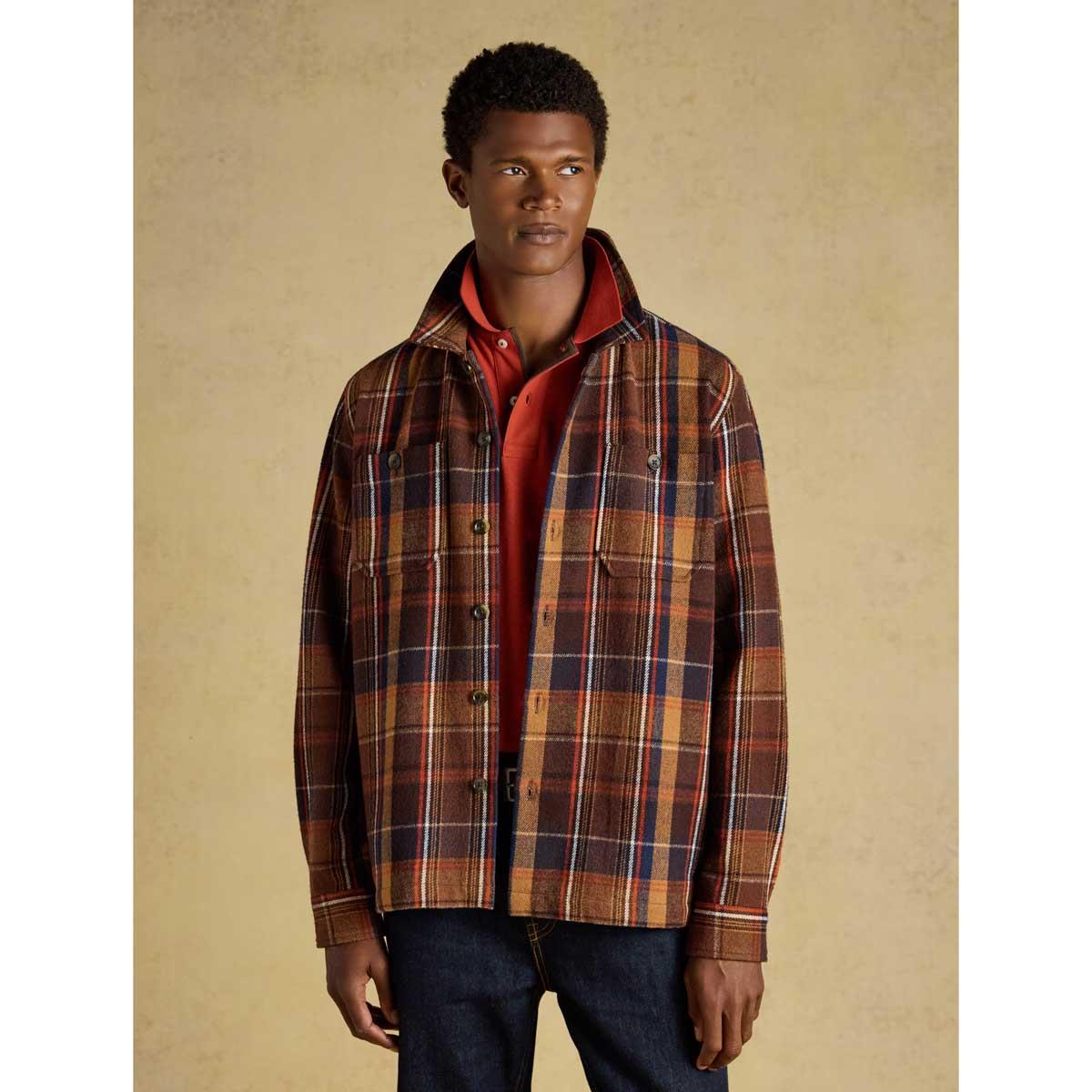 Joules Mens Check Flannel Overshirt