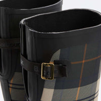 Black/Ancient Tartan Barbour Womens Dena Tall Welly top
