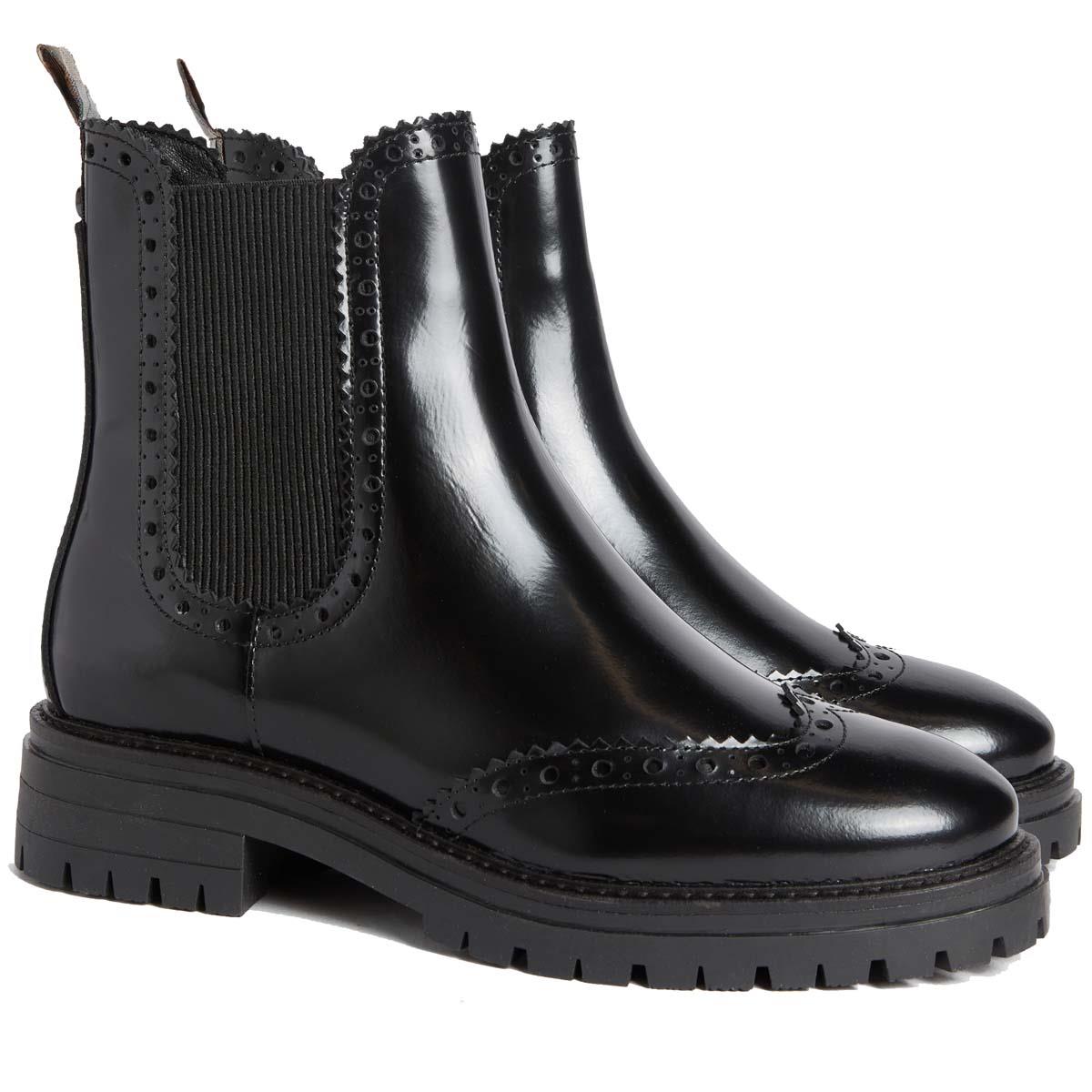 BLACK Barbour Womens Fawne Chelsea Boot