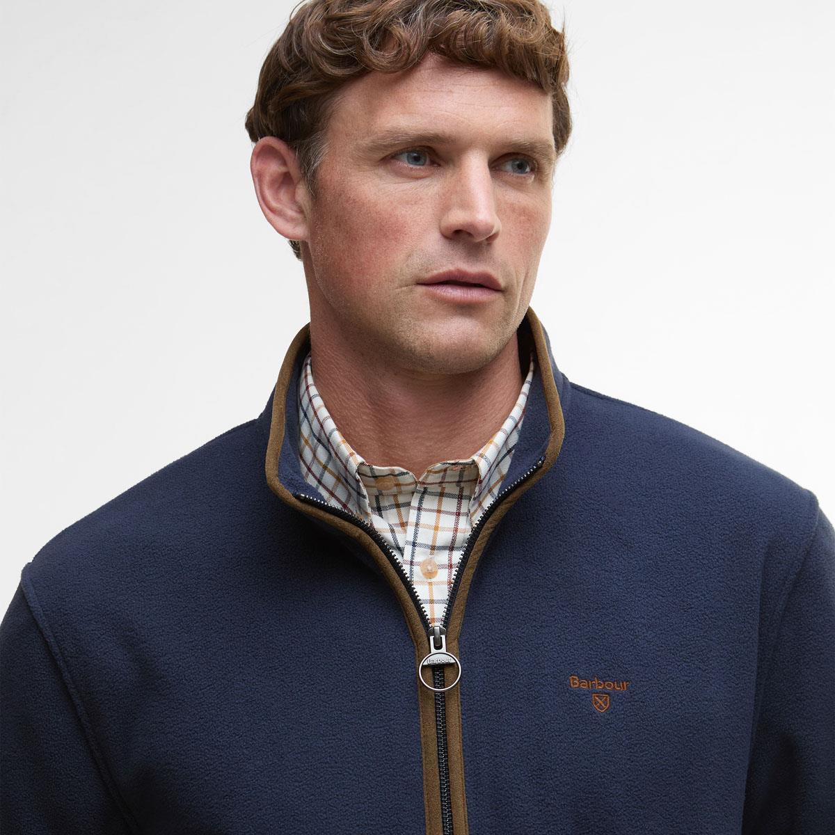 Barbour Mens Harwood Zip Thru Fleece Jacket