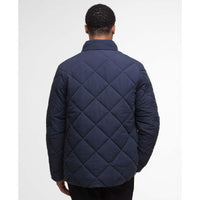 Dark Navy Barbour Mens Winter Chelsea Quilted Jacket Back