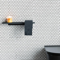 Brabantia MindSet Toilet Roll Holder with Shelf Mineral Infinte Grey Lifestyle
