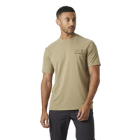 Pebble Helly Hansen Mens Skog Graphic T-Shirt model