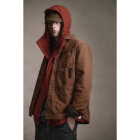 Fried Brick Barbour Mens Rig Showerproof Jacket Lifestyle 2